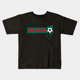 Mexico Soccer Mexico Futbol Football Mexican soccer Flag Jersey Kids T-Shirt